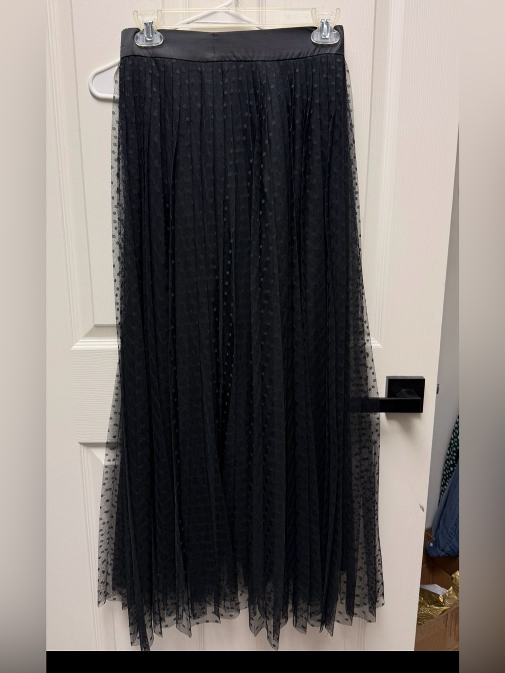 Tuckernuck Black Polka Dot Maxi Tulle Skirt